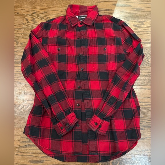 Bonobos Slim Fit Wool Over-shirt Button down Size Medium - Picture 4 of 5